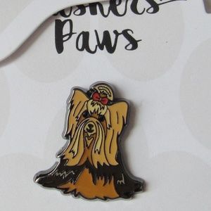 Yorkshire Terrier Doggy Enamel Lapel Pin